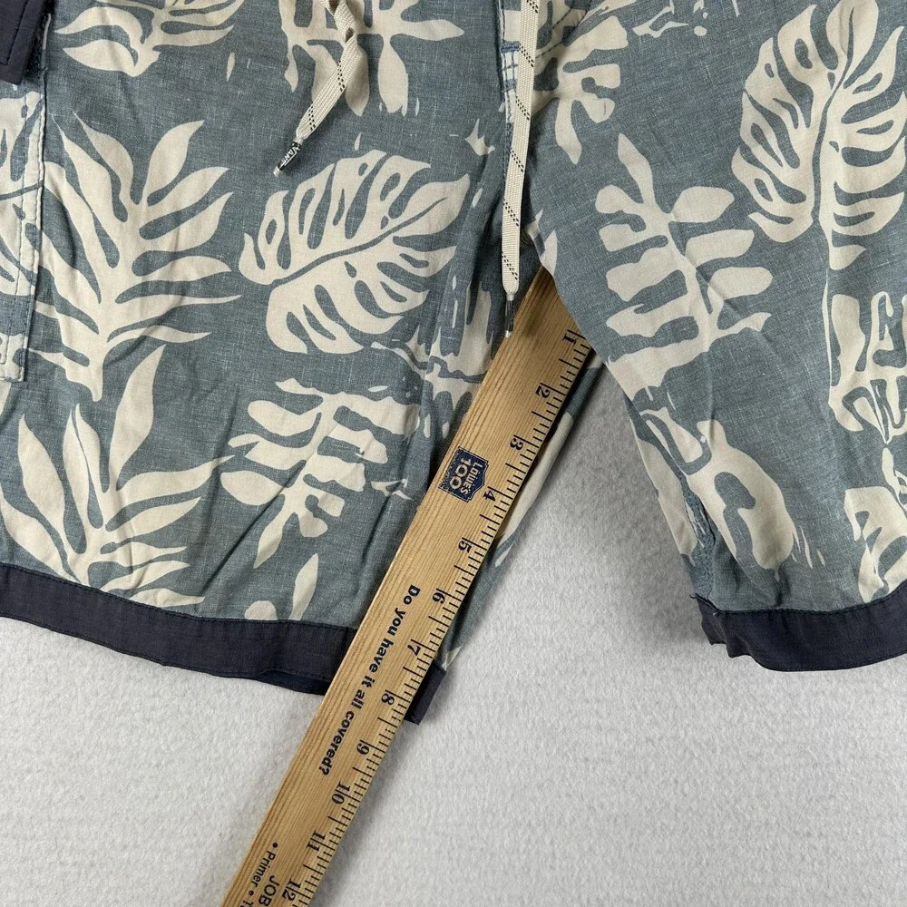 Vans Swim Trunks Mens 32 Blue Tropical Leaf Joel Tudor Board Shorts Pockets
